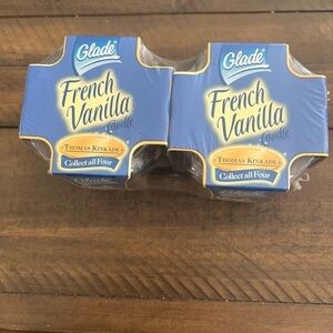 Glade Winter Candles French Vanilla Scented Candles Thomas Kinkade 2004